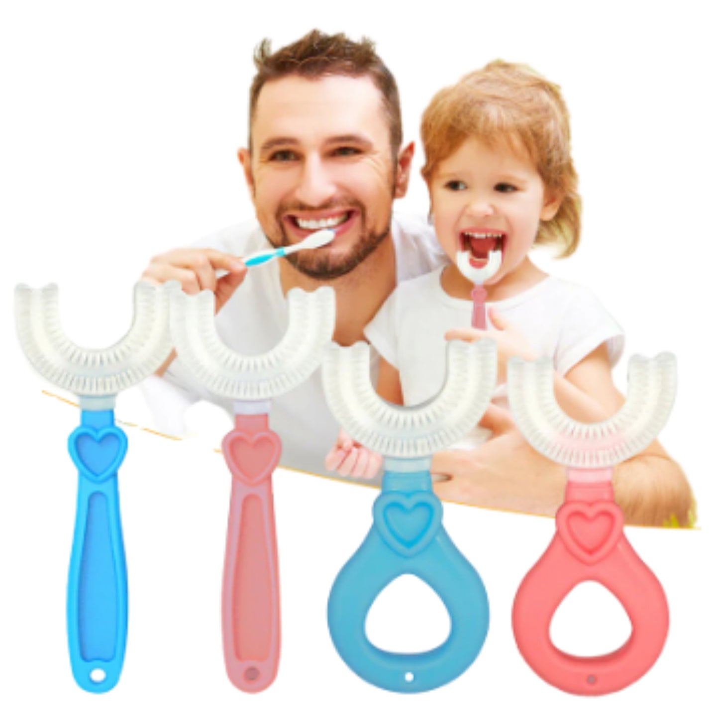 Lot de 3 brosses à dents conçues pour les enfants