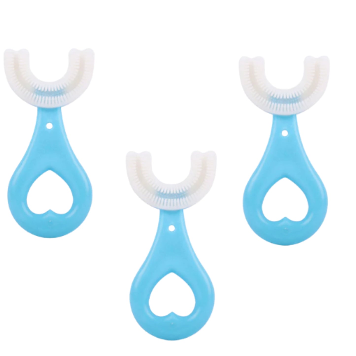 Lot de 3 brosses à dents conçues pour les enfants